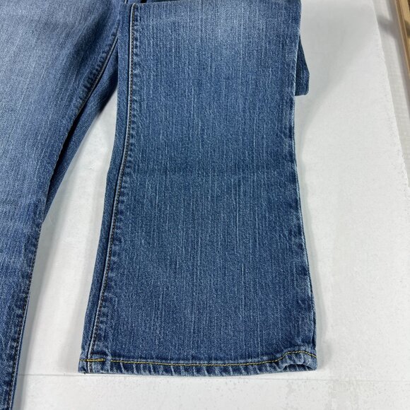 Express X2 Jeans Women's Measured 31x29 Slim Low Rise Boot Cut Blue Denim Tag 8 - Picture 5 of 16